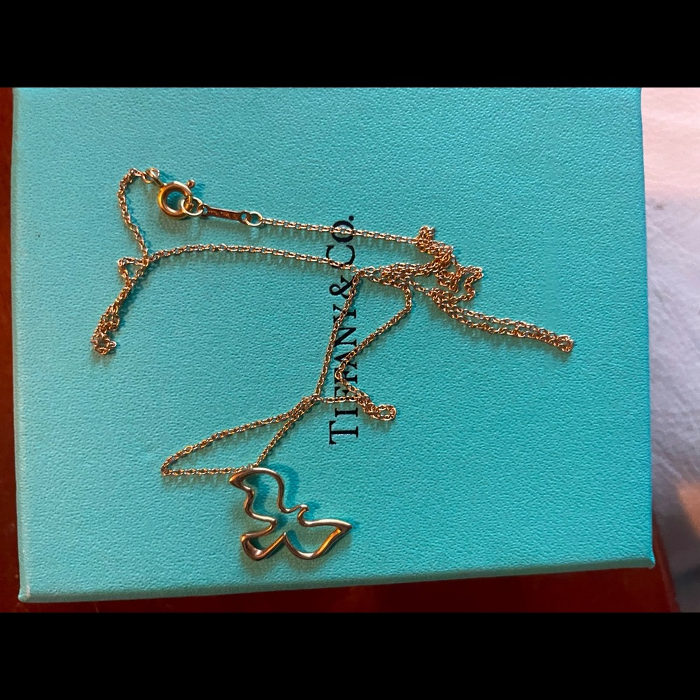 18k Paloma Picasso Tiffany & Co Dove Necklace RG